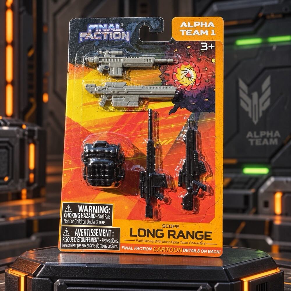 Final Faction Scope Long Range Weapons Pack Alpha Team 1 Sealed 2021